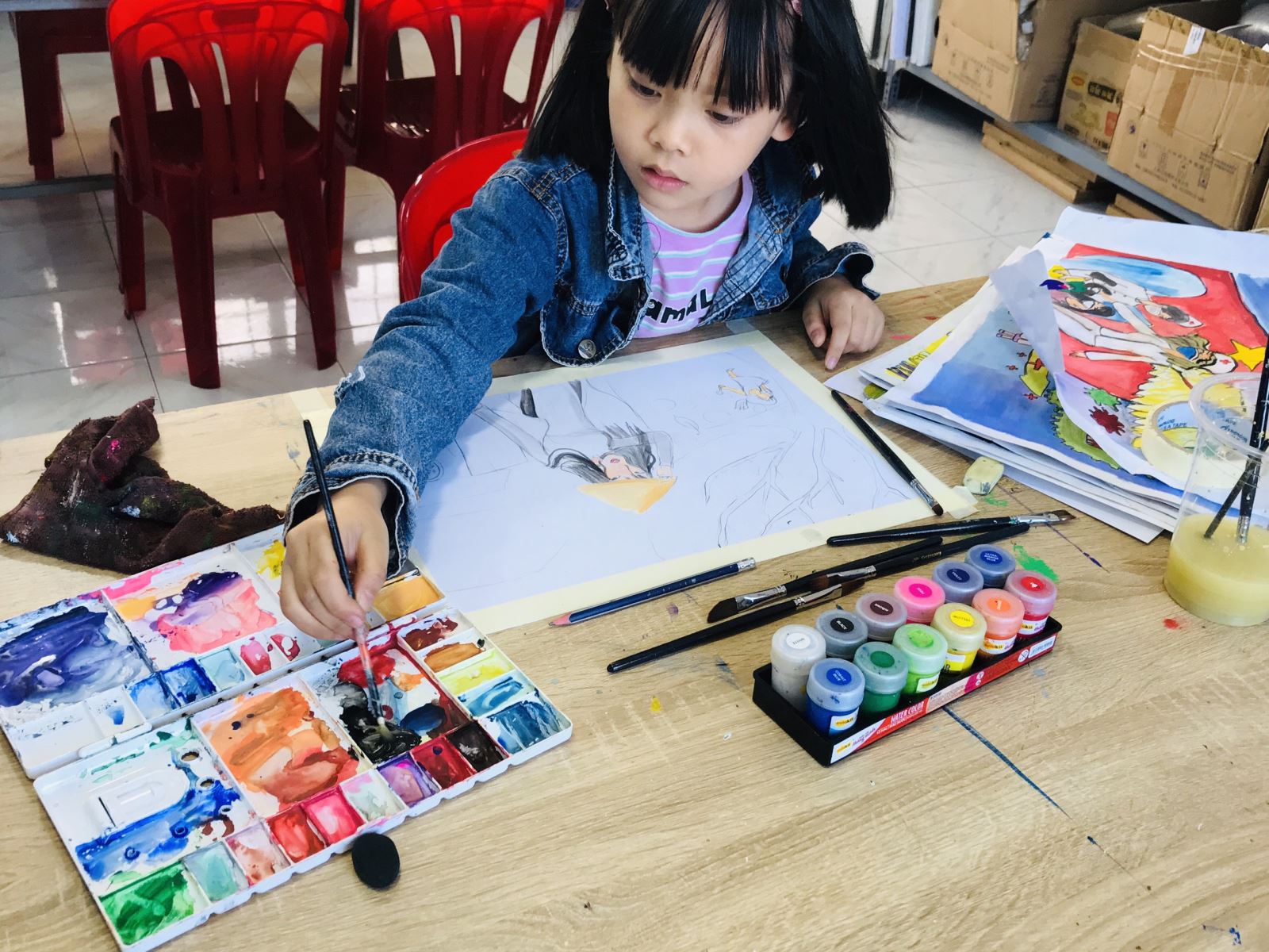 Lớp học vẽ Tại Sài Gòn